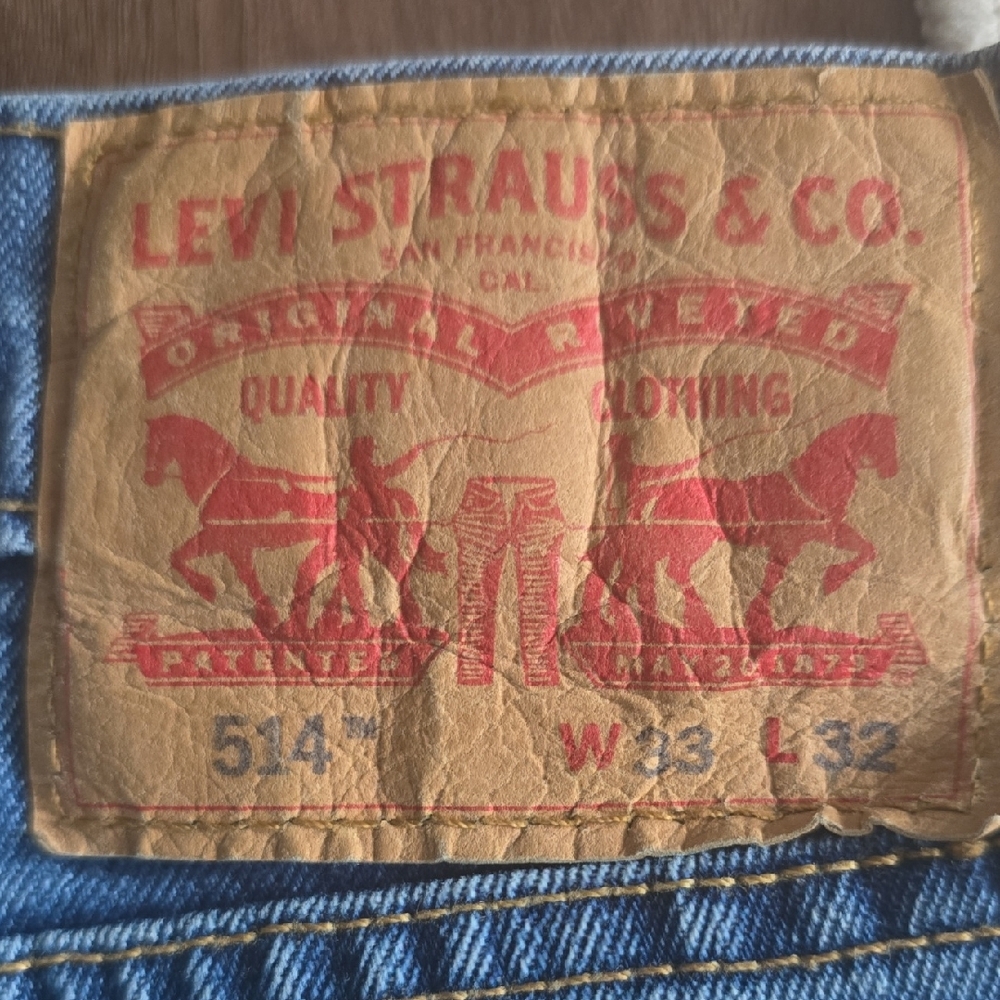 Levi's Men's Straight Jeans in Light Blue Denim - Picture 2 of 5